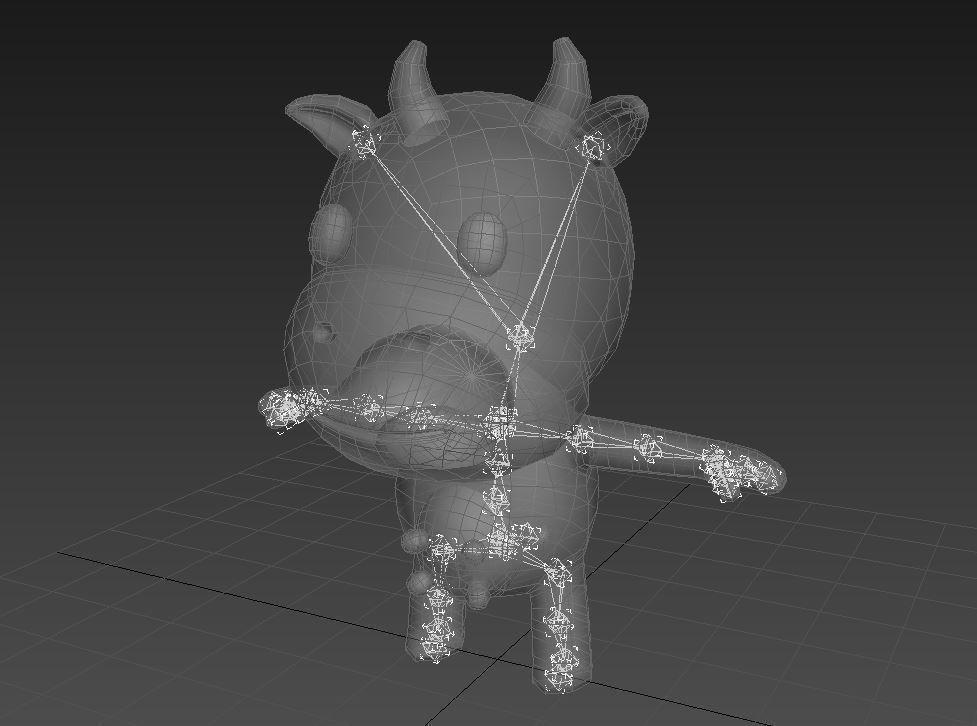 Rigged Cow 3D model_14