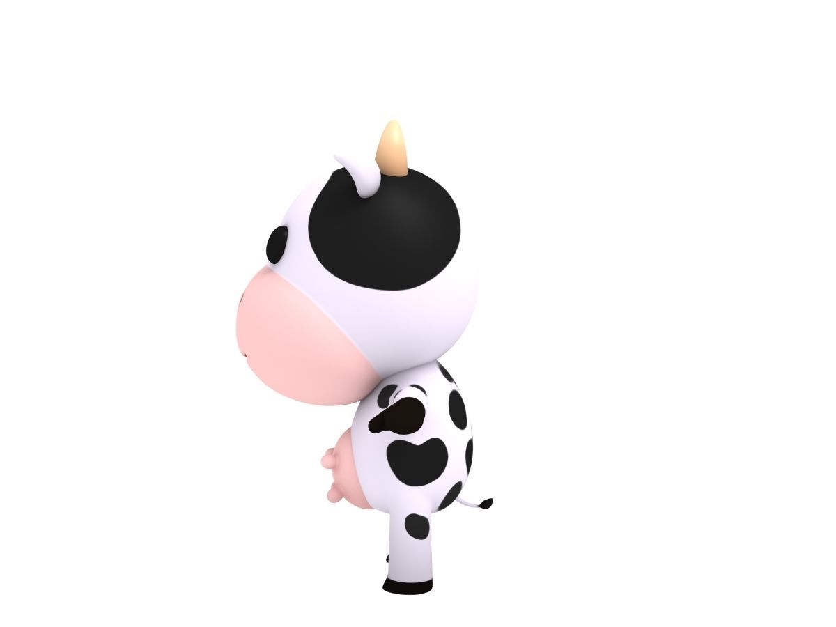 Rigged Cow 3D model_6