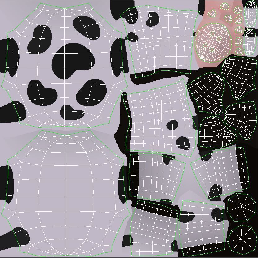 Rigged Cow 3D model_16