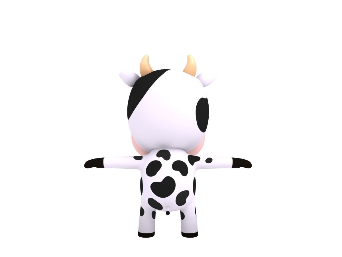 Rigged Cow 3D model_8