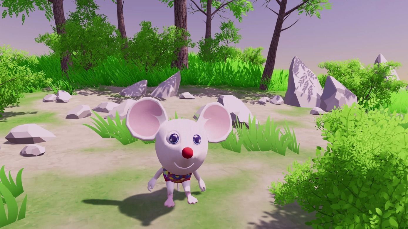 Disco Mouse Low-poly 3D model_20