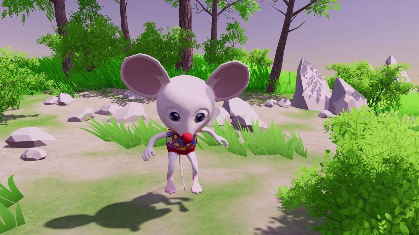 Disco Mouse Low-poly 3D model_21