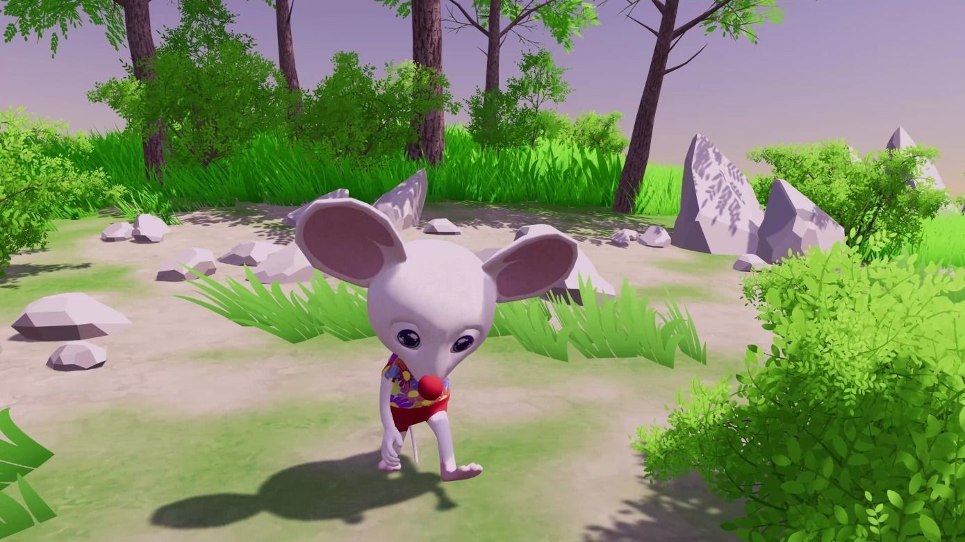 Disco Mouse Low-poly 3D model_18