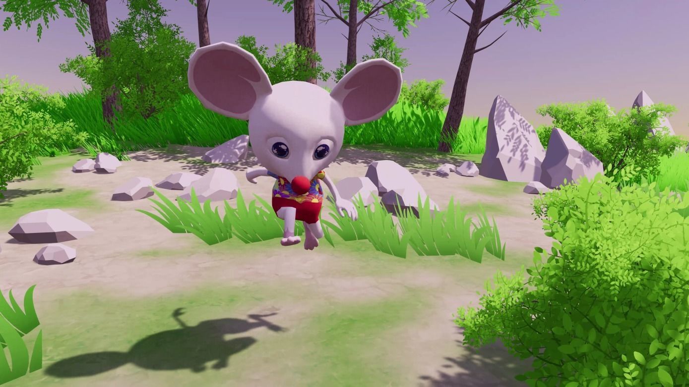 Disco Mouse Low-poly 3D model_15