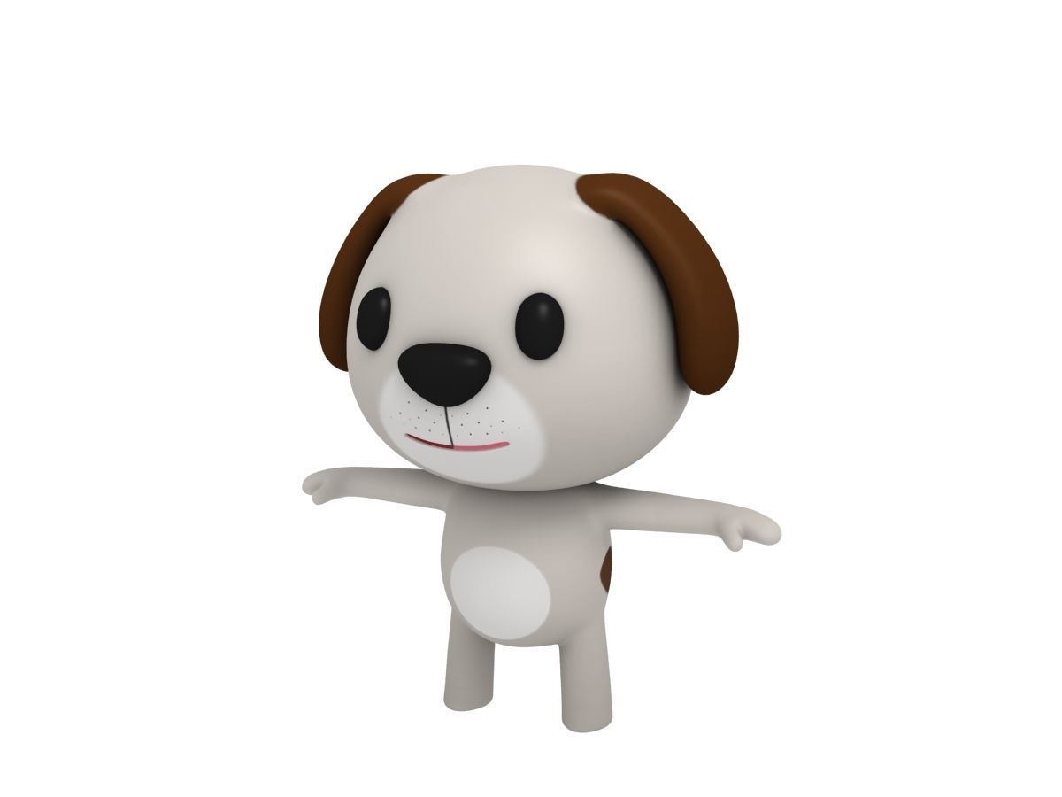 Rigged Dog 3D model_4