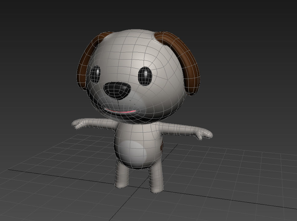 Rigged Dog 3D model_13