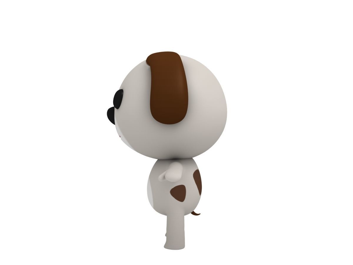 Rigged Dog 3D model_6