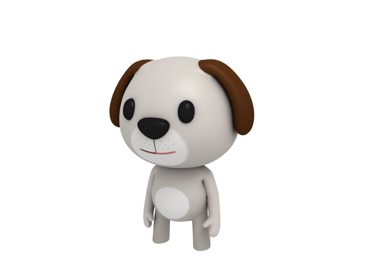 Rigged Dog 3D model_3