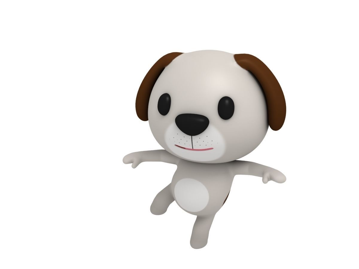 Rigged Dog 3D model_2