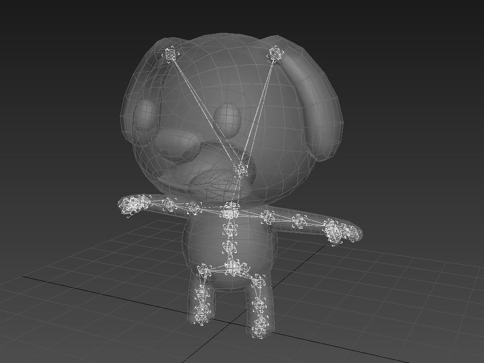 Rigged Dog 3D model_14