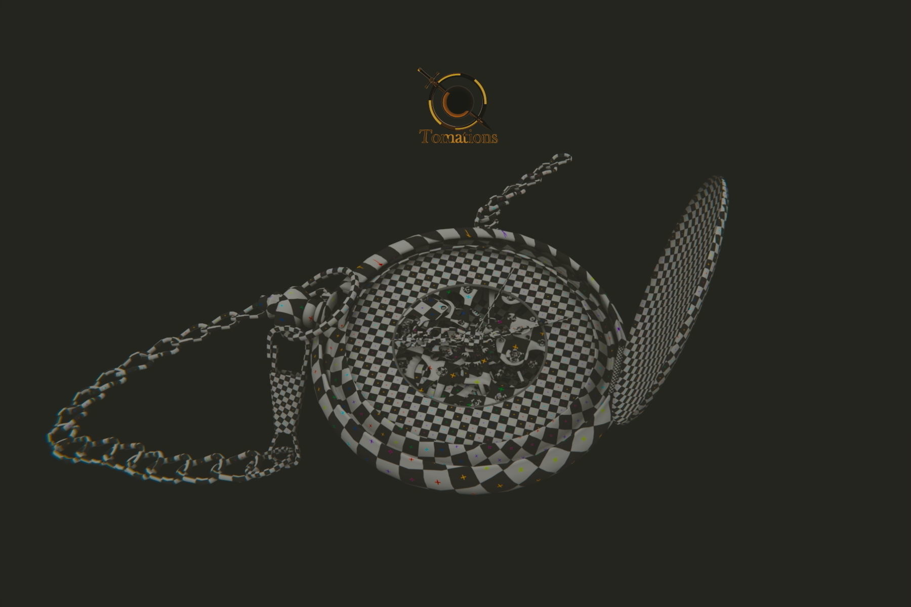 Pocket Watch 3D model_15