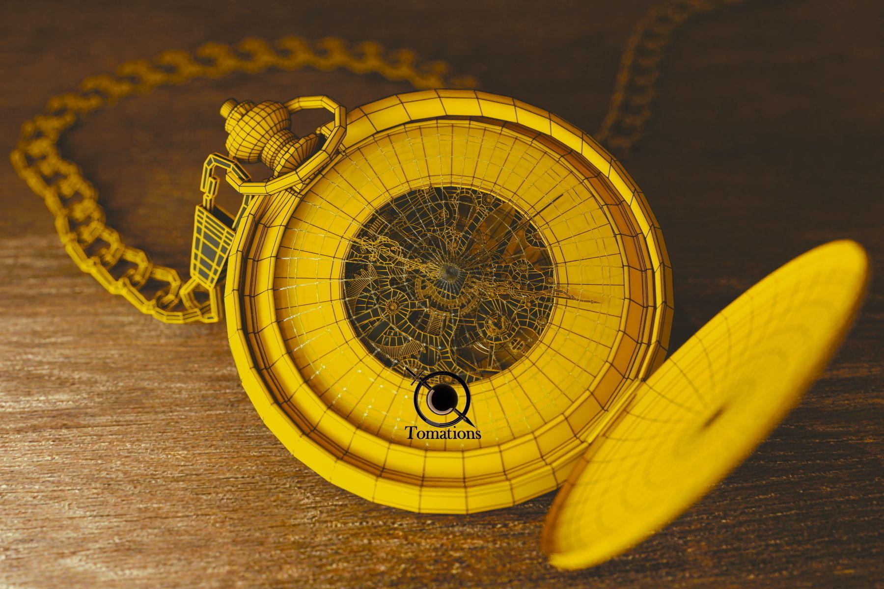Pocket Watch 3D model_3