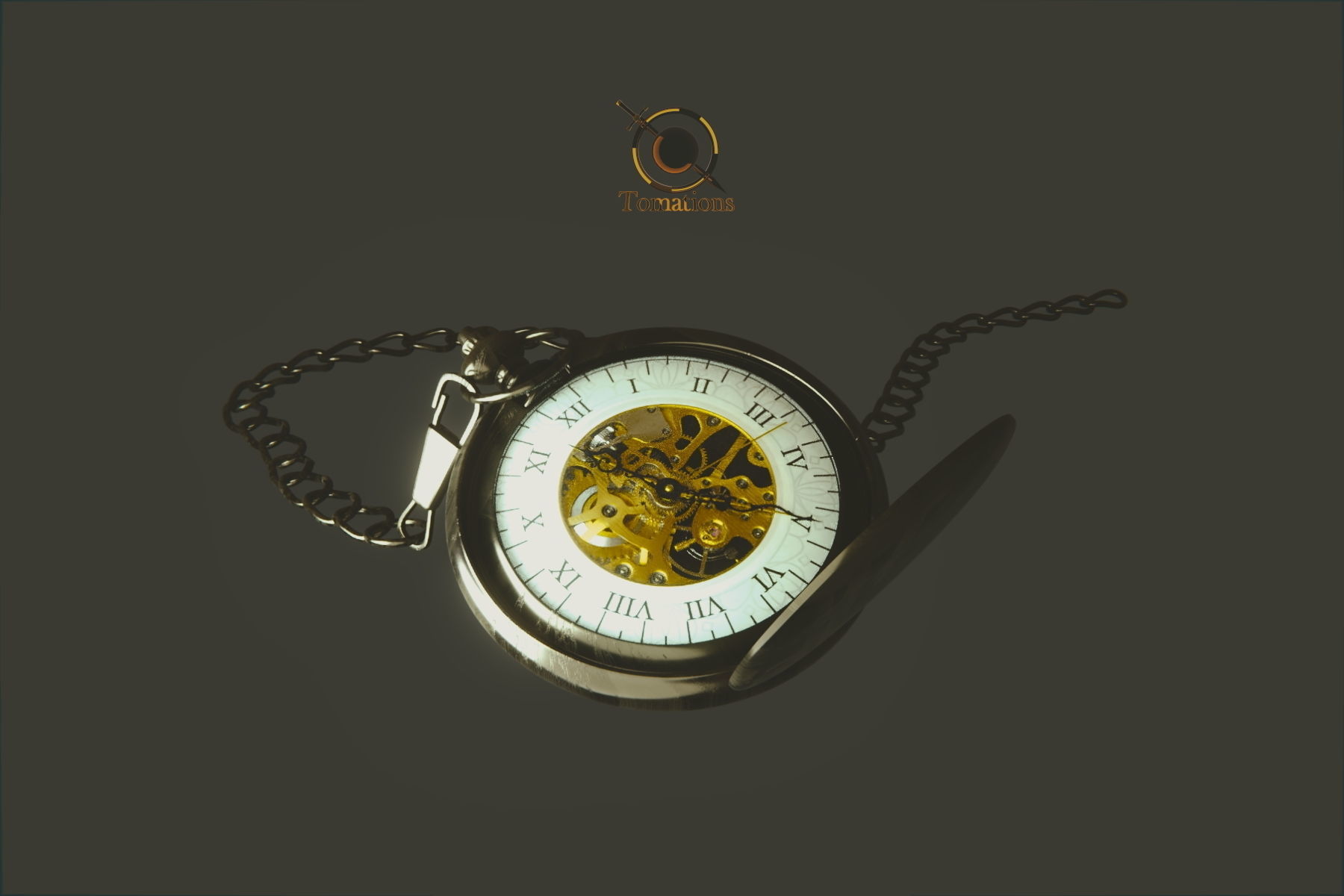 Pocket Watch 3D model_13