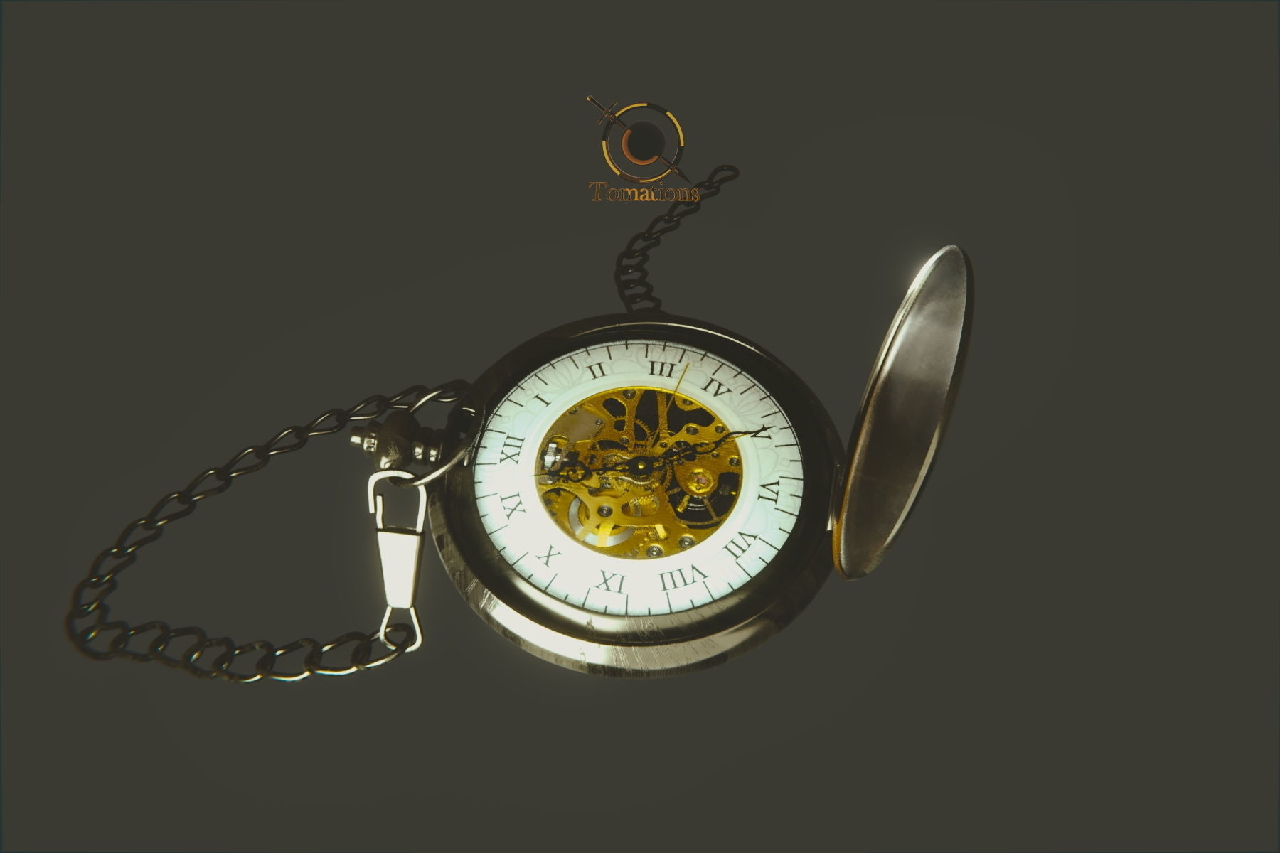 Pocket Watch 3D model_5