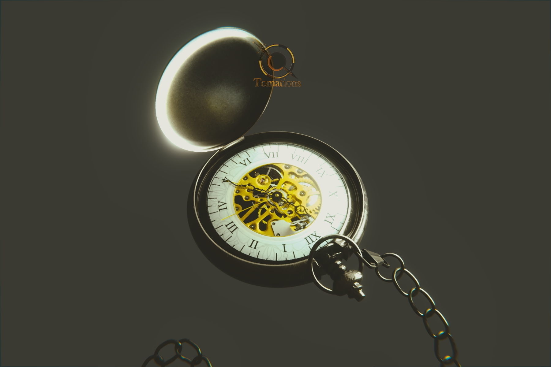 Pocket Watch 3D model_9