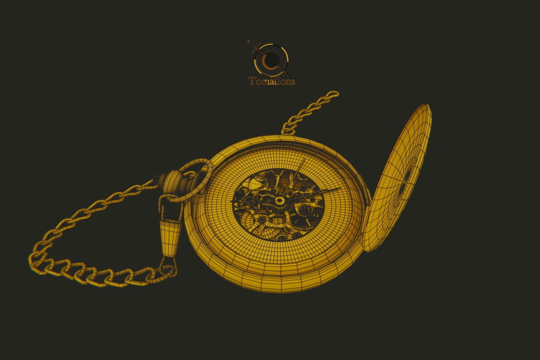 Pocket Watch 3D model_18