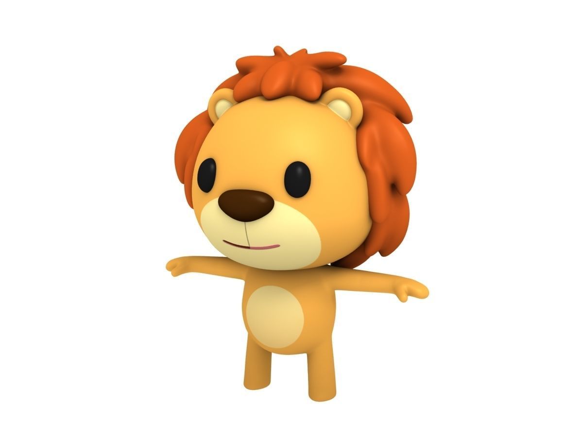 Rigged Lion 3D model_4