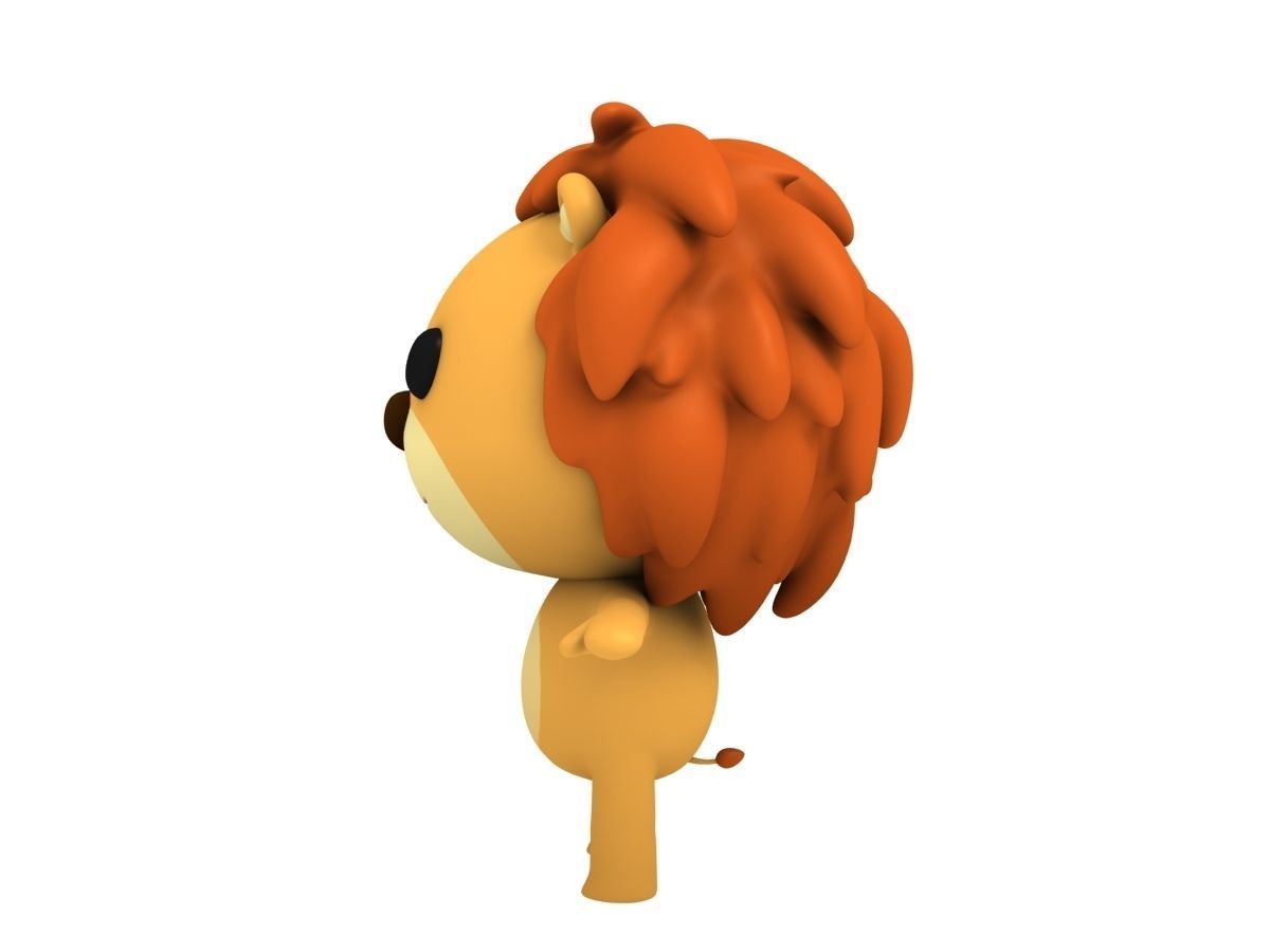 Rigged Lion 3D model_6