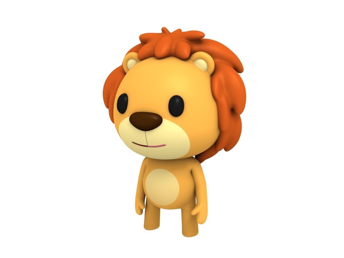 Rigged Lion 3D model_3