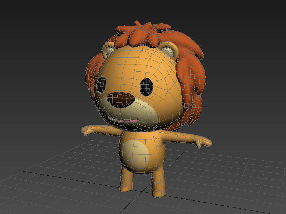 Rigged Lion 3D model_13