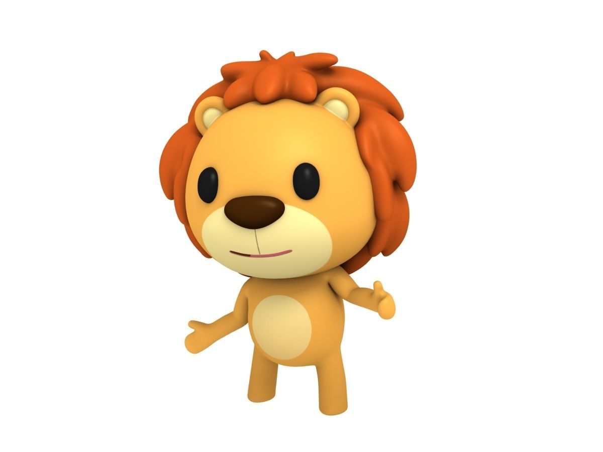 Rigged Lion 3D model_1