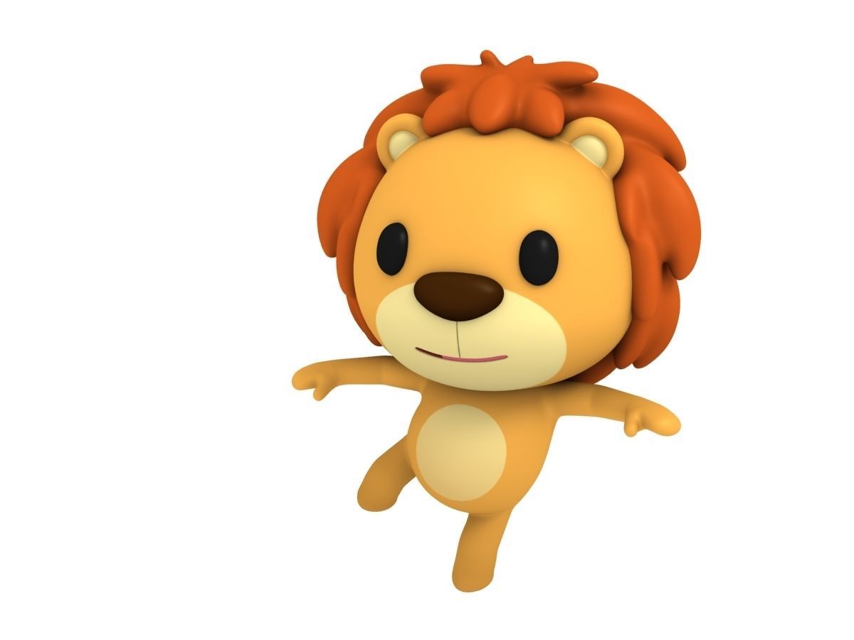 Rigged Lion 3D model_2