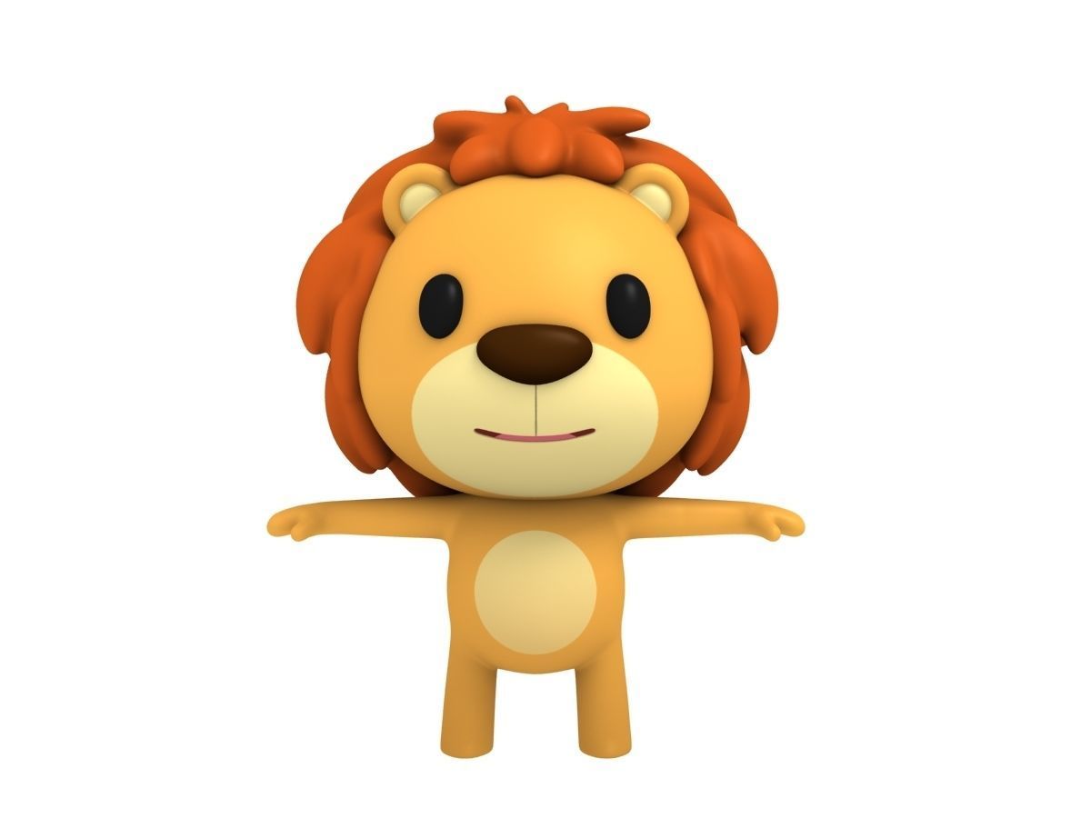 Rigged Lion 3D model_5