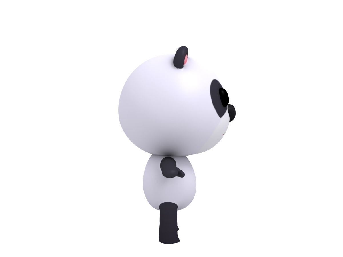 Rigged Panda 3D model_7