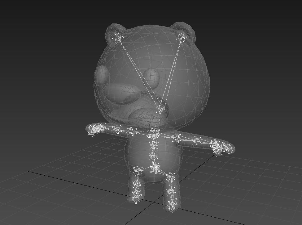 Rigged Panda 3D model_14