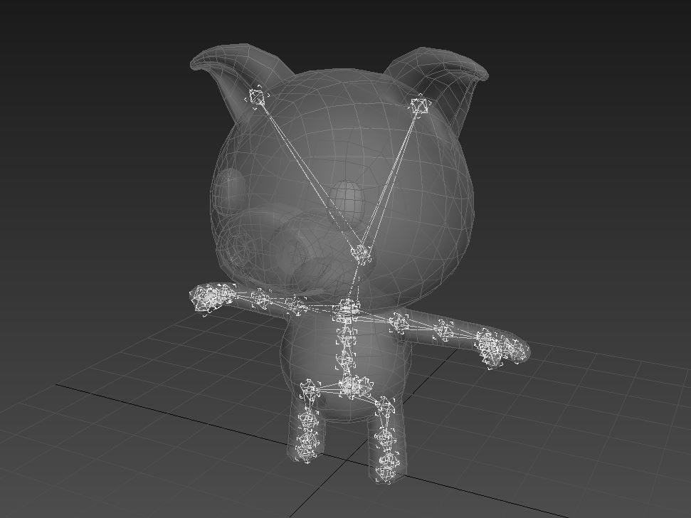 Rigged Pig 3D model_14