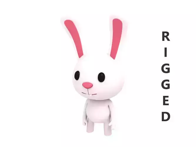 Rigged Rabbit 3D model