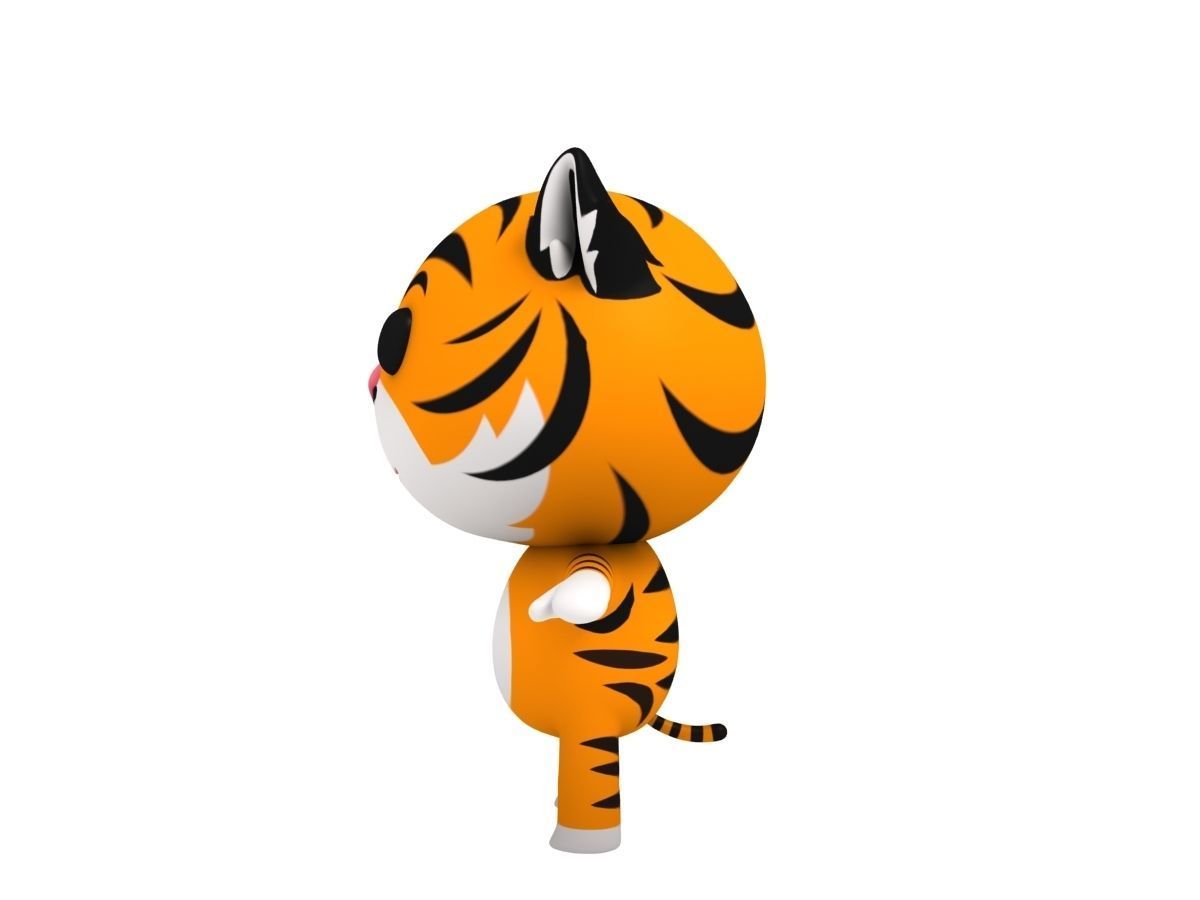 Rigged Tiger 3D model_6