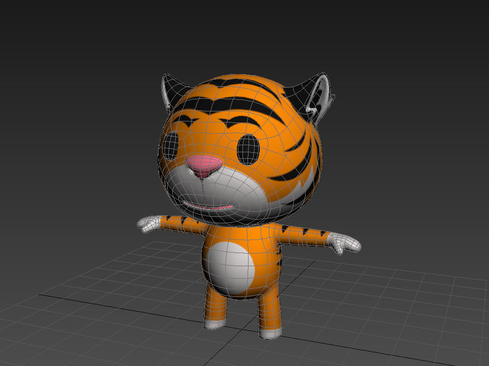 Rigged Tiger 3D model_13