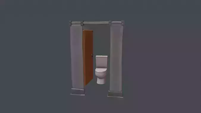 Cubicle Toilet - Stylized Toilet Cubicle - Modular Toilet