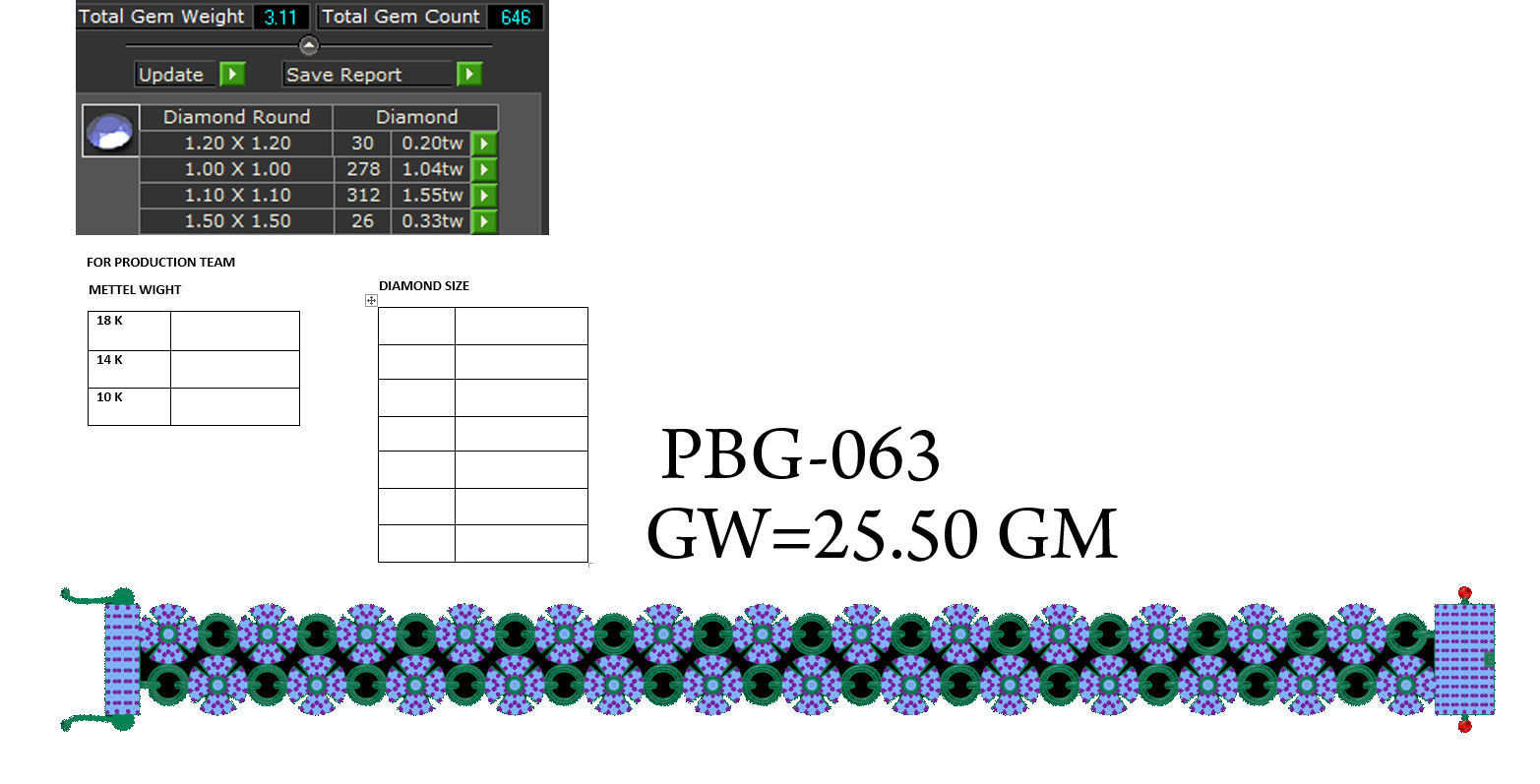 Women bracelets 3dm stl render detail 3D print model 3D print model_4