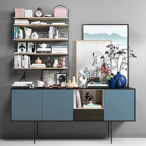 Scandinavian set 008 3D model