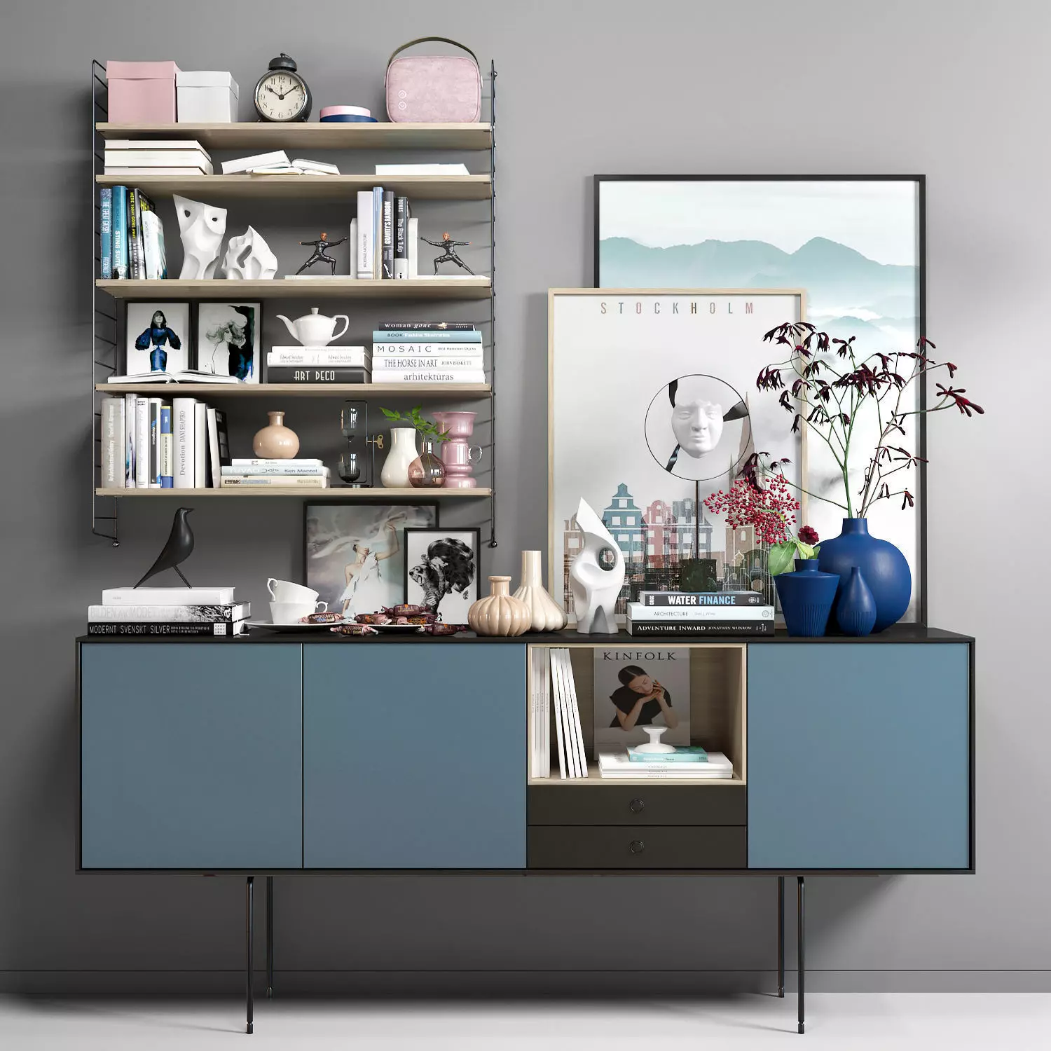 Scandinavian set 008 3D model_0
