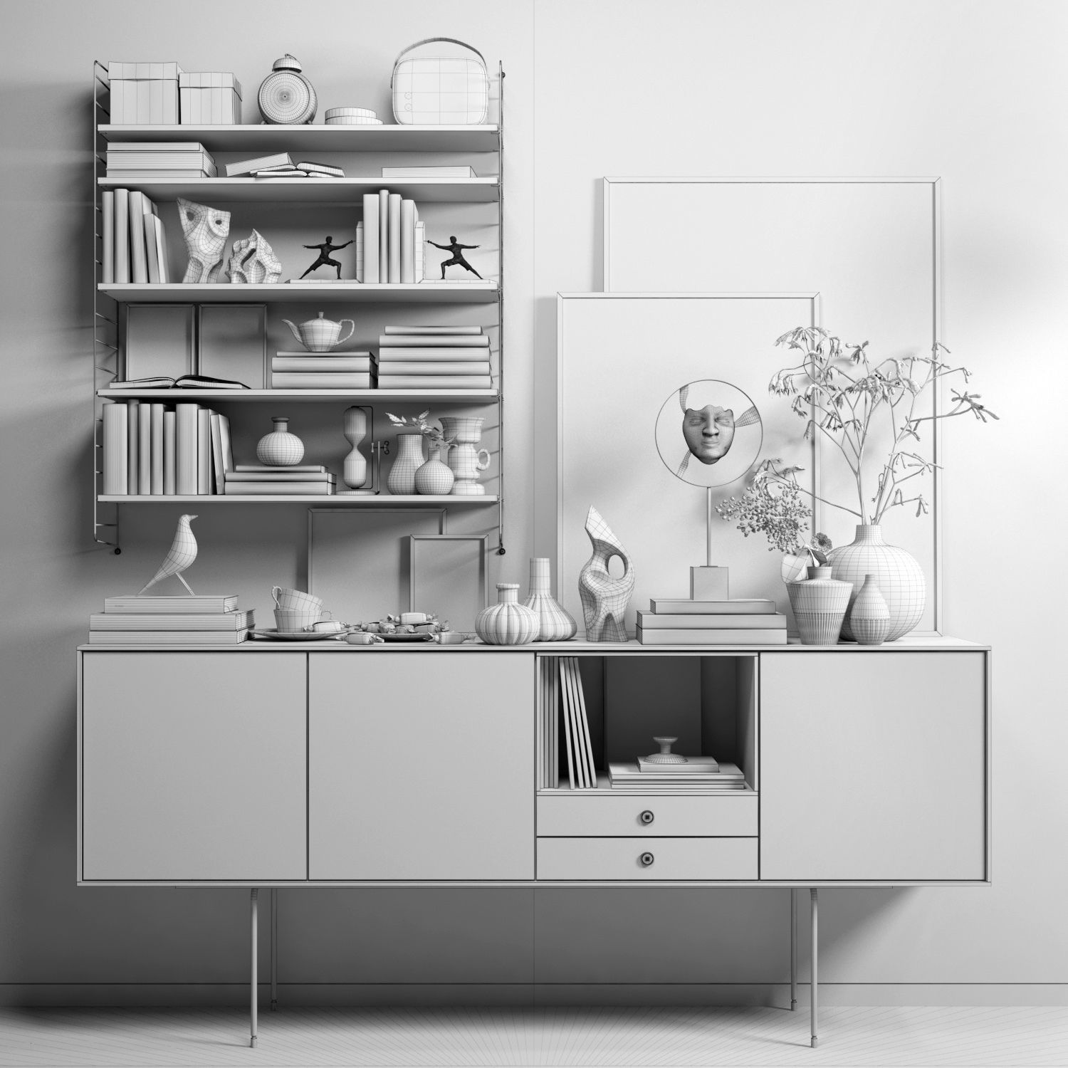 Scandinavian set 008 3D model_2