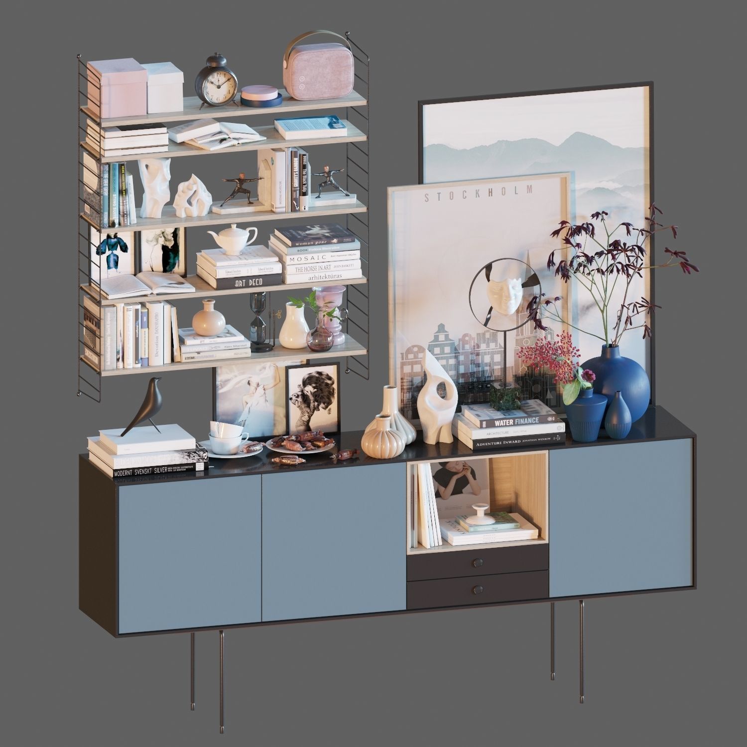 Scandinavian set 008 3D model_7
