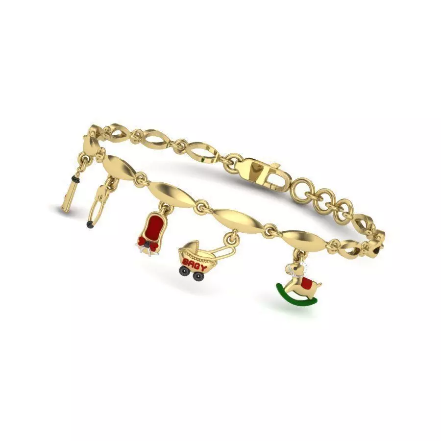 Kids bracelets 3dm stl render detail 3D print model 3D print model_0