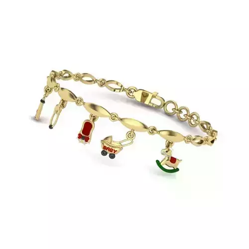 Kids bracelets 3dm stl render detail 3D print model 3D print model