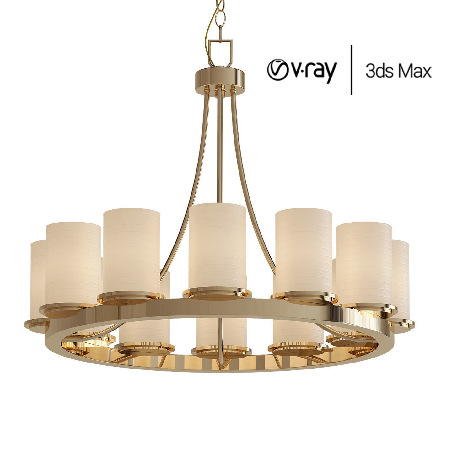 5 Mix collection olympic chandelier - clear glass spheres 3D model_5