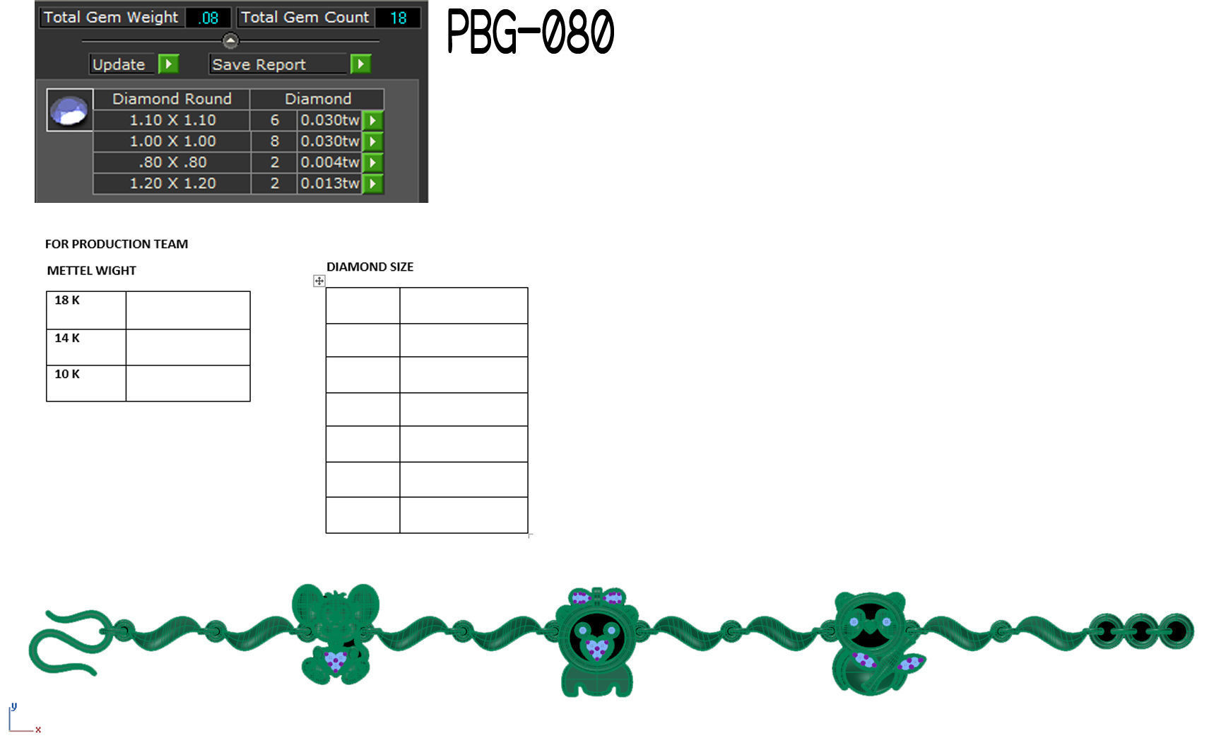 Kids bracelets 3dm stl render detail 3D print model 3D print model_4