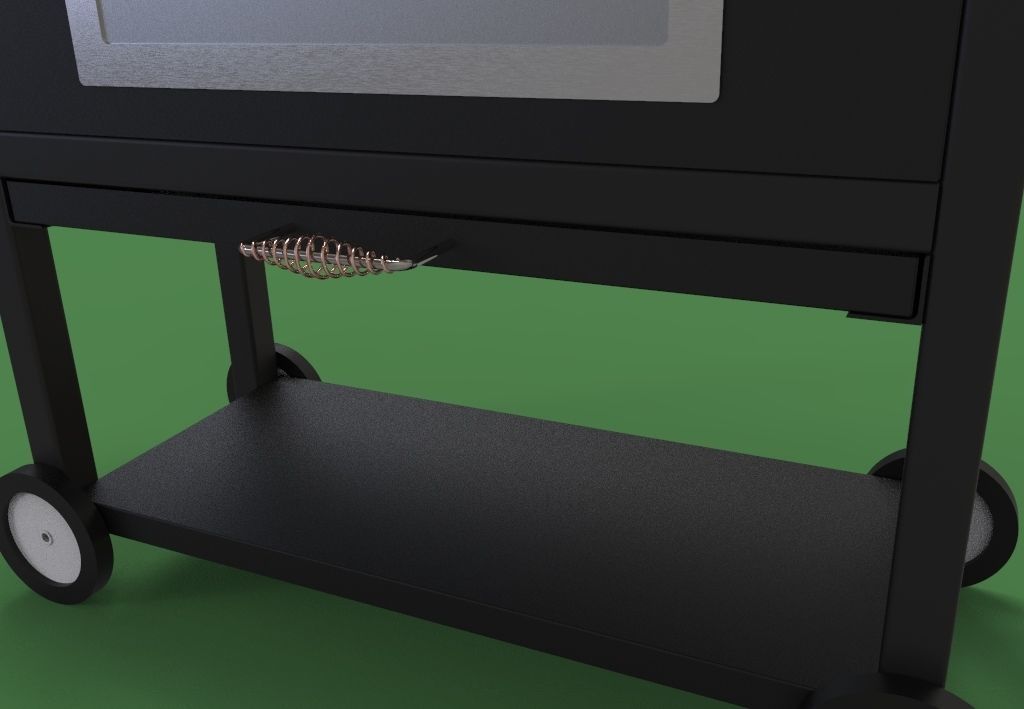 BBQ grill 3D model_2