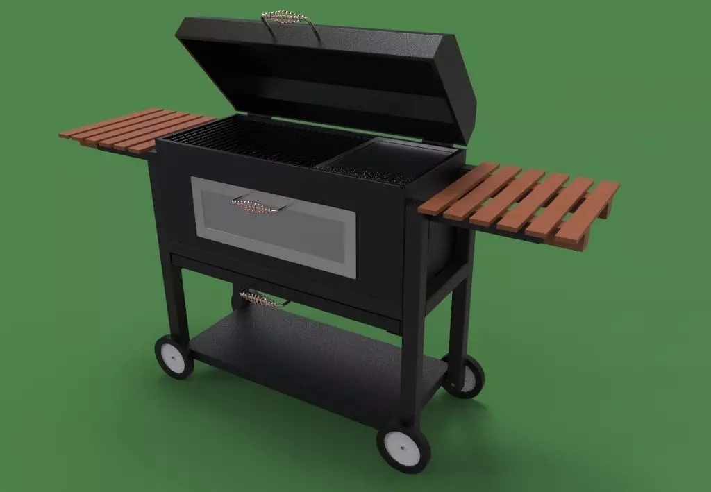 BBQ grill 3D model_0