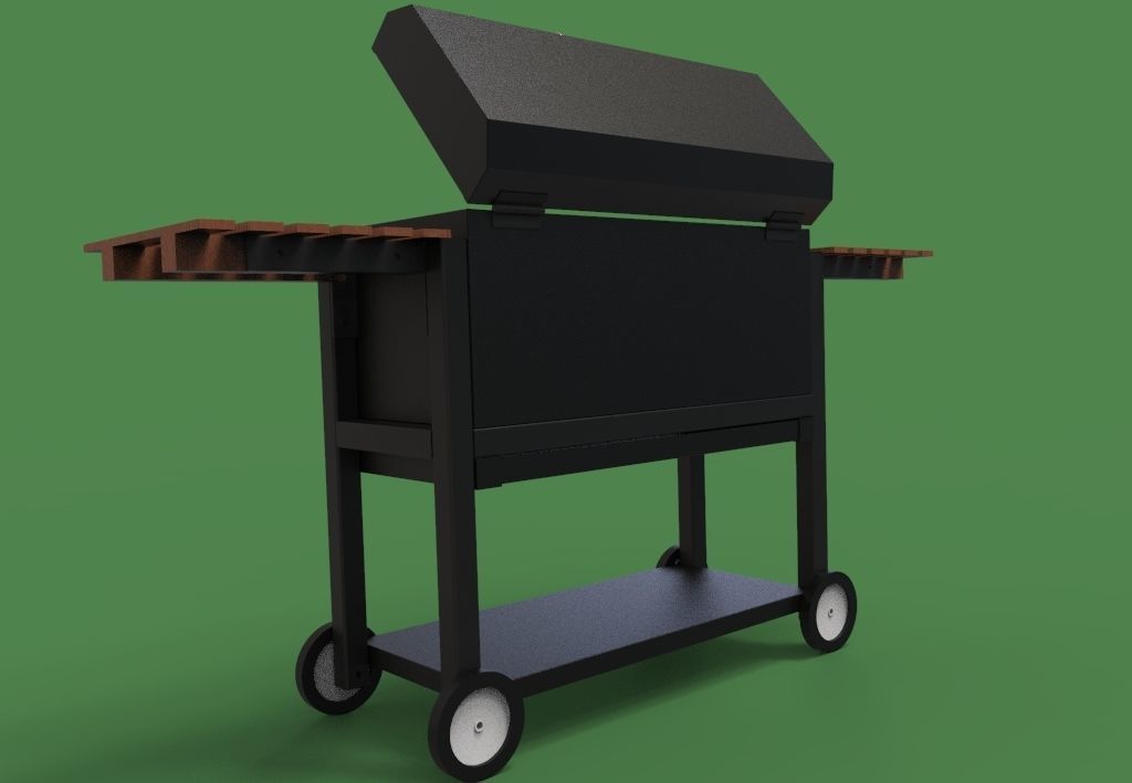 BBQ grill 3D model_4