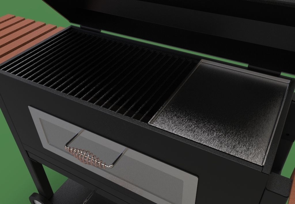BBQ grill 3D model_1