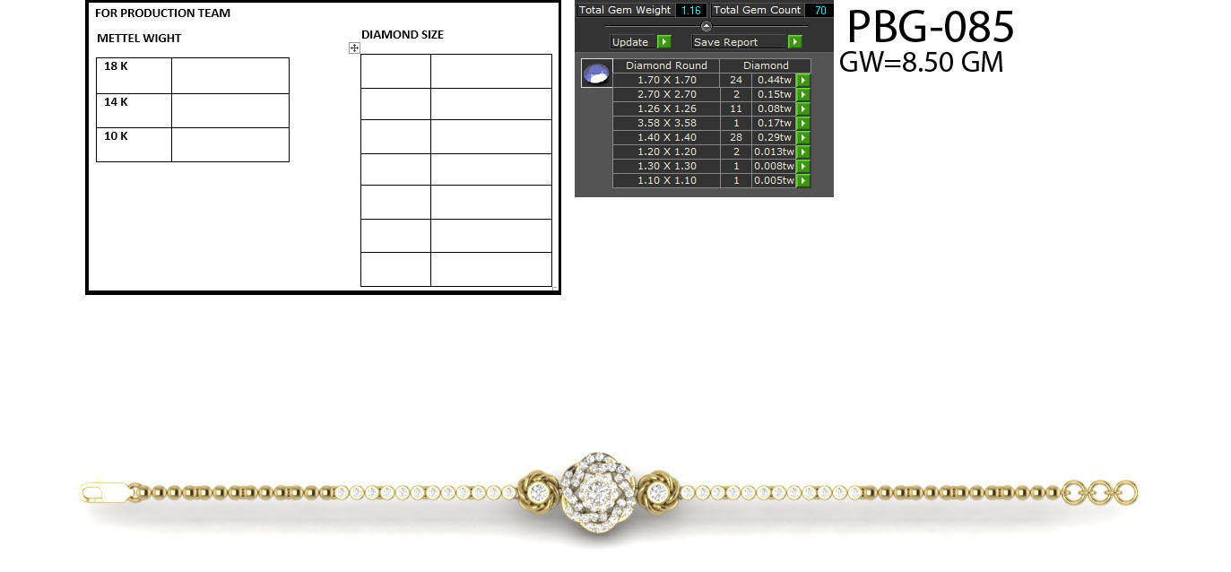 Women bracelets 3dm stl render detail 3D print model 3D print model_4