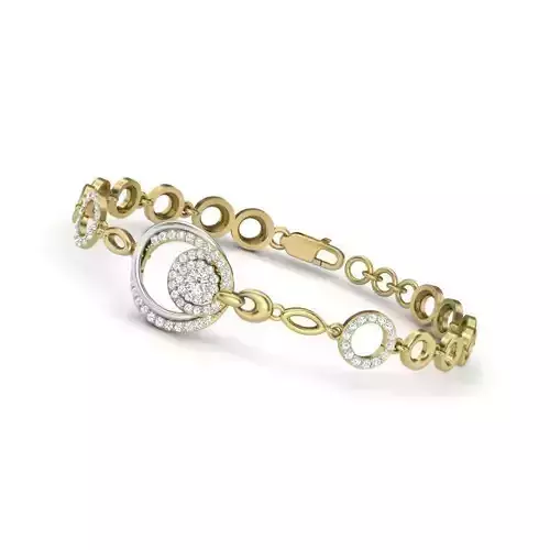 Women bracelets 3dm stl render detail 3D print model