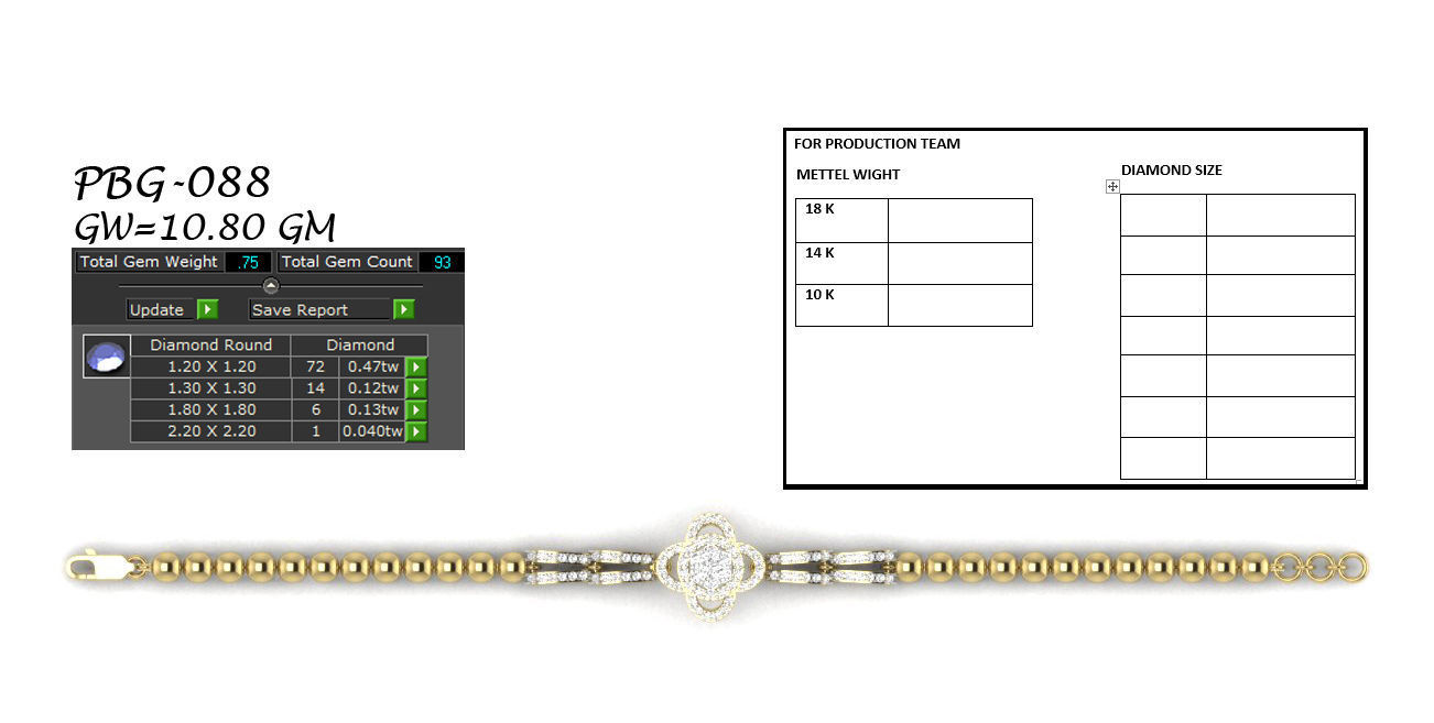 Women bracelets 3dm stl render detail 3D print model 3D print model_4